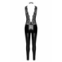 Комбинезон Noir Handmade F298 Libido, L, под латекс, кружевной верх, чокер, съемные бусы, доступ
