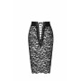 Юбка Noir Handmade F302 Ambivalence, L, black, кружево, длина за колени, шнуровка сзади