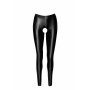 Лeггинсы Noir Handmade F304 Taboo, XXL, black, под латекс, открытые ягодицы и промежность
