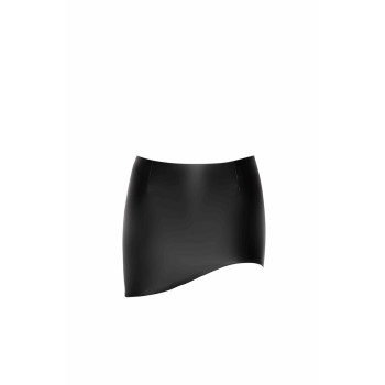 Спідниця Noir Handmade F305 Legacy, XL, black, міні, під латекс, асиметричний крій