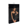 Платье Noir Handmade F307 Mirage, XXL, black, мини, под латекс, открытая спина, декор из стразов