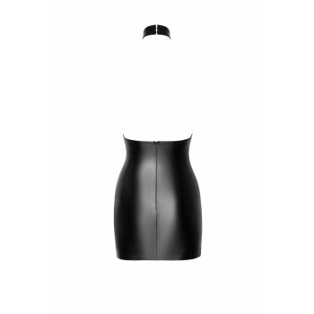 Платье Noir Handmade F311 Eros, XXL, black, мини, юбка под латекс, верх — сетка, открытая спина
