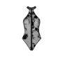 Боді Noir Handmade F314 Ego, XL, black, сітка, халтер, високі вирізи, блискавка по всій довжині