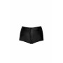 Шортики Noir Handmade F318 Wild, XL, black, под латекс, крокодиловый принт, с доступом