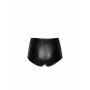 Шортики Noir Handmade F318 Wild, XL, black, под латекс, крокодиловый принт, с доступом