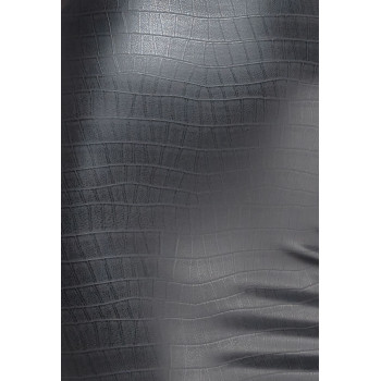 Трусики-стринги Noir Handmade P012 Wild, L, под латекс, крокодиловый принт, застежки по бокам
