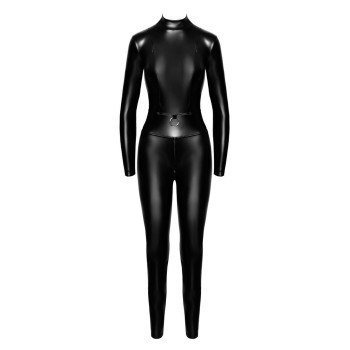 Комбинезон Noir Handmade F319 Caged, S, под латекс, длинный рукав, с доступом, кольцо на поясе