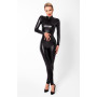 Комбинезон Noir Handmade F319 Caged, M, под латекс, длинный рукав, с доступом, кольцо на поясе