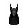 Сукня Noir Handmade F320 Starlet, XL, під латекс, міні, блискавка по всій довжині, кільце на поясі