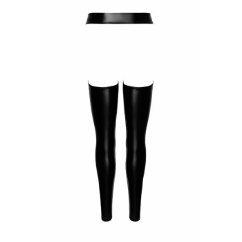 Легінси Noir Handmade F323 Rebel, L, black, під латекс, з відкритими стегнами та сідницями