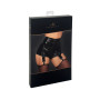 Шортики Noir Handmade F325 Glam, L, black, вініл, висока талія, кріплення для панчіх, з доступом