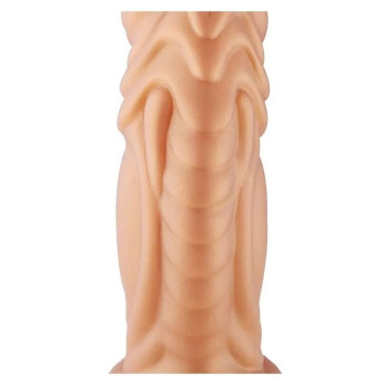 Фаллоимитатор для секс-машин Hismith Slightly Curved Silicone Dildo Monster Series, крепление KlicLok