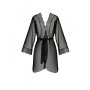 Пеньюар Passion AMBERLY PEIGNOIR black, S/M, пояс в комплекте