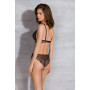 Комплект Passion AMBERLY SET black, L/XL, бралетт и трусики бразилиана