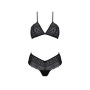 Комплект Passion KERRIA BIKINI black, S/M, бралет і трусики-бікіні