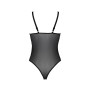 Боди Passion KERRIA BODY black, L/XL, с высокими вырезами и верхом балконет