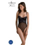 Боді Passion KERRIA BODY black, S/M, з високими вирізами та верхом балконет