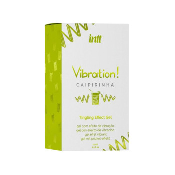 Жидкий вибратор Intt Vibration Caipirinha  (15 мл), густой гель, очень вкусный, действует до 30 мин