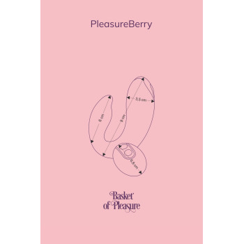 Вибратор для пар FairyGasm PleasureBerry blue, зарядный кейс, пульт ДУ