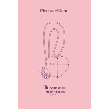 Мінівібратор «Сердечко» FairyGasm PleasureStone red, 9 режимів, на шнурку
