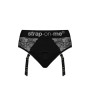 Мереживні трусики для страпона з підв’язками для панчіх Strap-On-Me DIVA HARNESS - XS