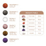 Вагинальные шарики Adrien Lastic Harmony Stones, полудрагоценные камни, диаметр 3 см, 2 держателя