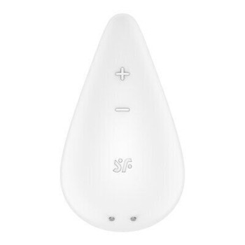 Вібратор для зовнішньої стимуляції Satisfyer Dew Drop White, 2 мотори, 12 режимів, м’який корпус