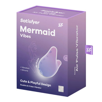 Вакуумный клиторальный стимулятор с вибрацией Satisfyer Mermaid Vibes Violet/Pink, 2 мотора