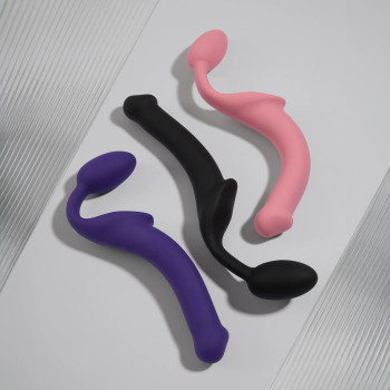 Безремінний страпон Strap-On-Me Rose L, повністю регульований, діаметр 3,7 см