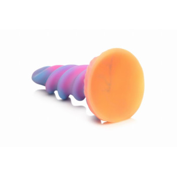 Фентезійний фалоімітатор Creature Cocks Glow-in-the-Dark Unicorn Dildo, світиться в темряві, 20,6 см
