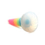 Фентезійний фалоімітатор Creature Cocks Luminescent Rainbow Silicone Dildo, світиться в темряві, 19,6 см