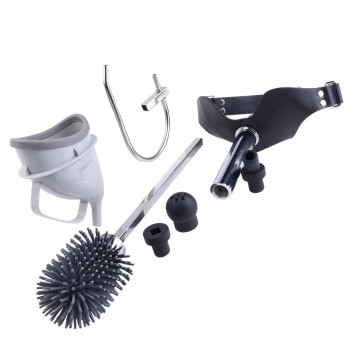 Набір для домінування LOCKINK SEVANDA Objectification Bathroom Set, маска та 4 насадки