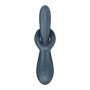 Вибратор с ротацией Satisfyer Heat Flex 4 Grey, подогрев до 39°C