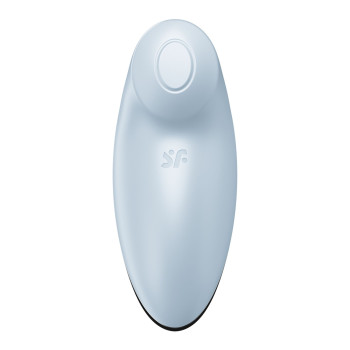 Вибростимулятор-пульсатор Satisfyer Tap & Climax 2 Blue, эффект постукивания пальцем
