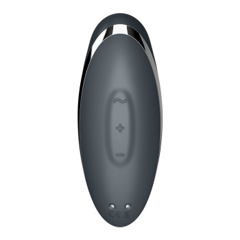 Вибростимулятор-пульсатор Satisfyer Tap & Climax 2 Grey, эффект постукивания пальцем