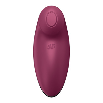 Вибростимулятор-пульсатор Satisfyer Tap & Climax 2 Red, эффект постукивания пальцем