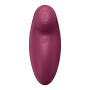 Вибростимулятор-пульсатор Satisfyer Tap & Climax 2 Red, эффект постукивания пальцем