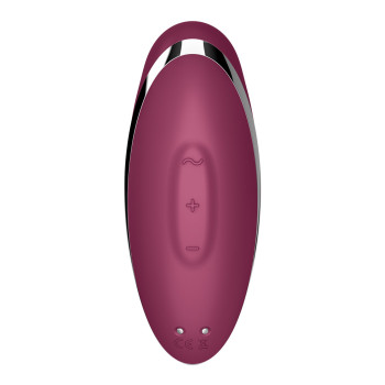 Вибростимулятор-пульсатор Satisfyer Tap & Climax 2 Red, эффект постукивания пальцем