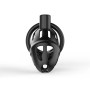 Клітка для пеніса LOCKINK SEVANDA Naja-Cobra Chastity Cage, чорна, 3 кільця різних розмірів