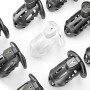 Клітка для пеніса LOCKINK SEVANDA Plastic Penis Chastity Cage, чорна, 3 кільця різних розмірів