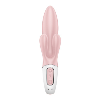 Вибратор-кролик надувной Satisfyer Air Pump Bunny 3, 12 режимов, двойной отросток