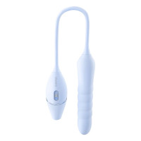 Пульсатор с вакуумным стимулятором KISSTOY Cathy III Light Blue, 5 режимов вакуума, 10 режимов пульсации