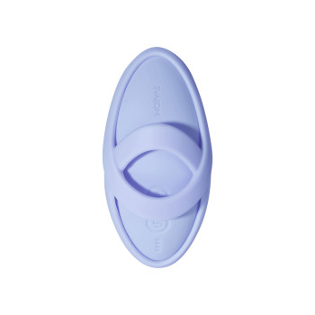 Смарт-вибратор для клитора Svakom Echo 2 Sky Blue, подогрев до 38 °C, съемная насадка на палец