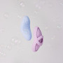 Смарт-вибратор для клитора Svakom Echo 2 Sky Blue, подогрев до 38 °C, съемная насадка на палец