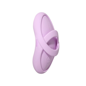 Смарт-вибратор для клитора Svakom Echo 2 Pink Lilac, подогрев до 38 °C, съемная насадка на палец