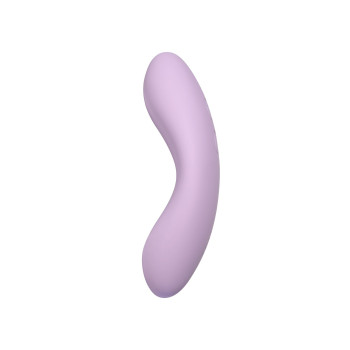 Смарт-вибратор для клитора Svakom Echo 2 Pink Lilac, подогрев до 38 °C, съемная насадка на палец