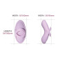 Смарт-вибратор для клитора Svakom Echo 2 Pink Lilac, подогрев до 38 °C, съемная насадка на палец