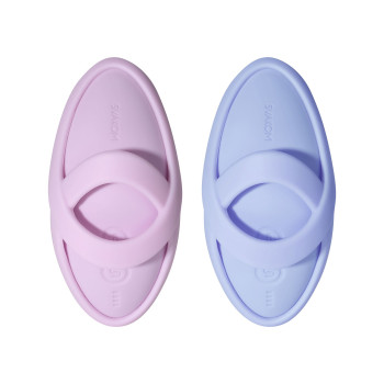 Смарт-вибратор для клитора Svakom Echo 2 Pink Lilac, подогрев до 38 °C, съемная насадка на палец