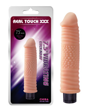 Вібратор реалістичний із рельєфом Chisa Real Touch XXX бежевий