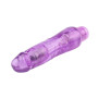 Вибромассажер реалистичный Chisa Jelly Crystal Precious на батарейках, фиолетовый